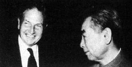 David Rockefeller and Zhou Enlai